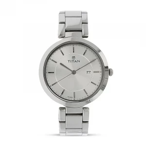 Titan 2480SM07 Workwear Silver Dial Ladies Watch